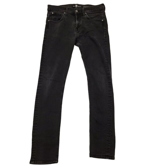 7 For All Mankind Other - 7 For All Mankind Paxton Black Skinny Jeans Men's 33